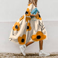 Women's Sleeveless Midi Dress with Flowing Skirt 2
