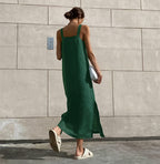 Women's Sleeveless Midi Dress with Relaxed Fit 4