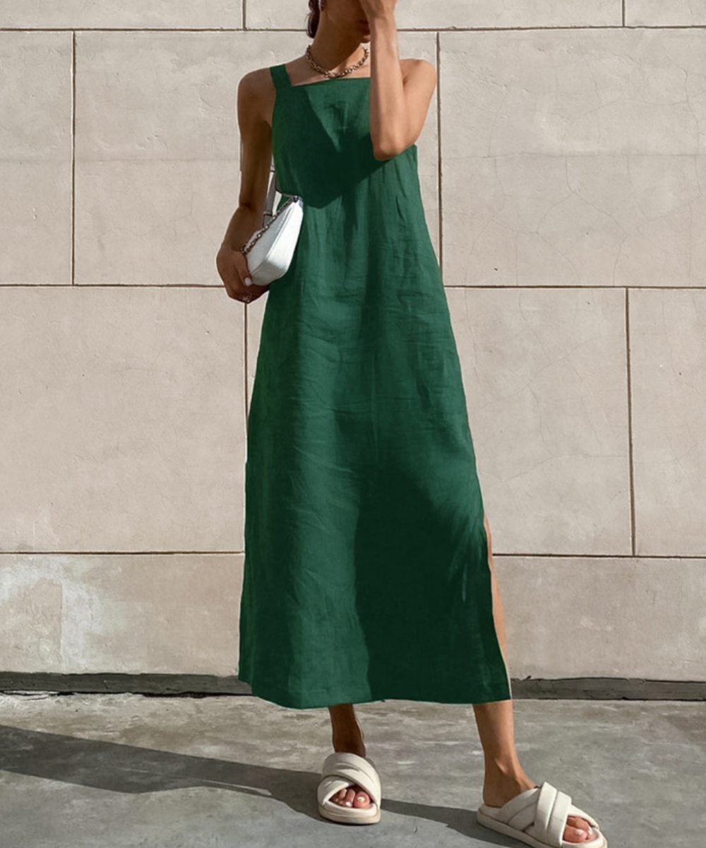Women's Sleeveless Midi Dress with Relaxed Fit 5