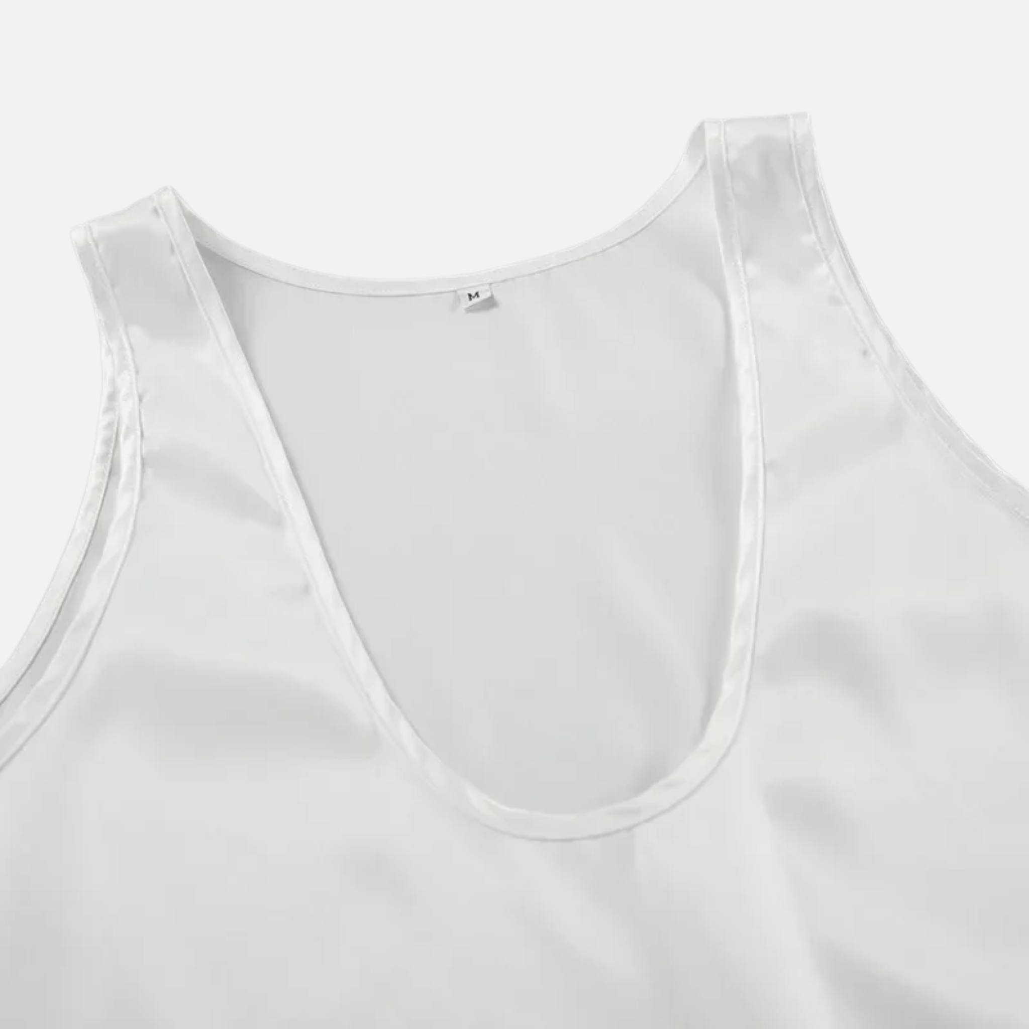 Women's Sleeveless V-Neck Tank Top with Satin Finish 7