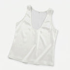 Women's Sleeveless V-Neck Tank Top with Satin Finish 8