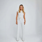 Women's Sleeveless Wrap Jumpsuit with Waist Tie 3