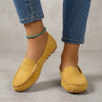 Women's Slip-On Driving Moccasins with Metallic Trim 1