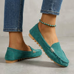 Women's Slip-On Driving Moccasins with Metallic Trim 4