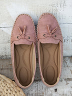 Women's Slip-On Flat Loafers with Bow Detail and Moccasin Stitching 11
