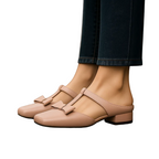 Women's Slip-On Leather Mules with Cushioned Footbed 3