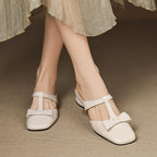 Women's Slip-On Leather Mules with Cushioned Footbed 6