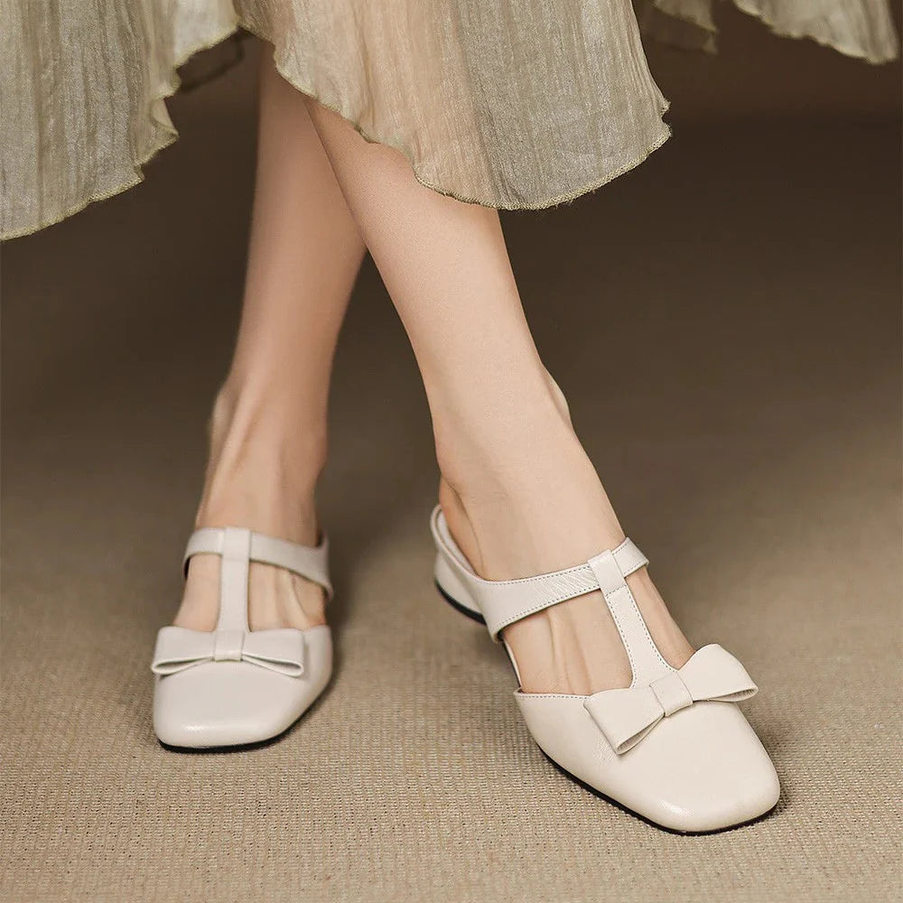 Women's Slip-On Leather Mules with Cushioned Footbed 6