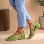 Women's Slip-On Loafers with Cut-Out Perforations 4
