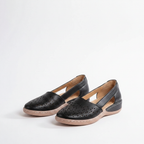Women's Slip-On Loafers with Cut-Out Perforations 1