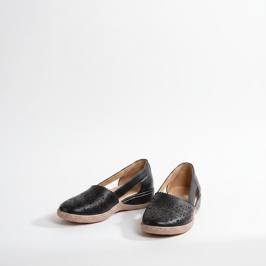Women's Slip-On Loafers with Cut-Out Perforations 3