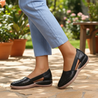 Women's Slip-On Loafers with Cut-Out Perforations 4