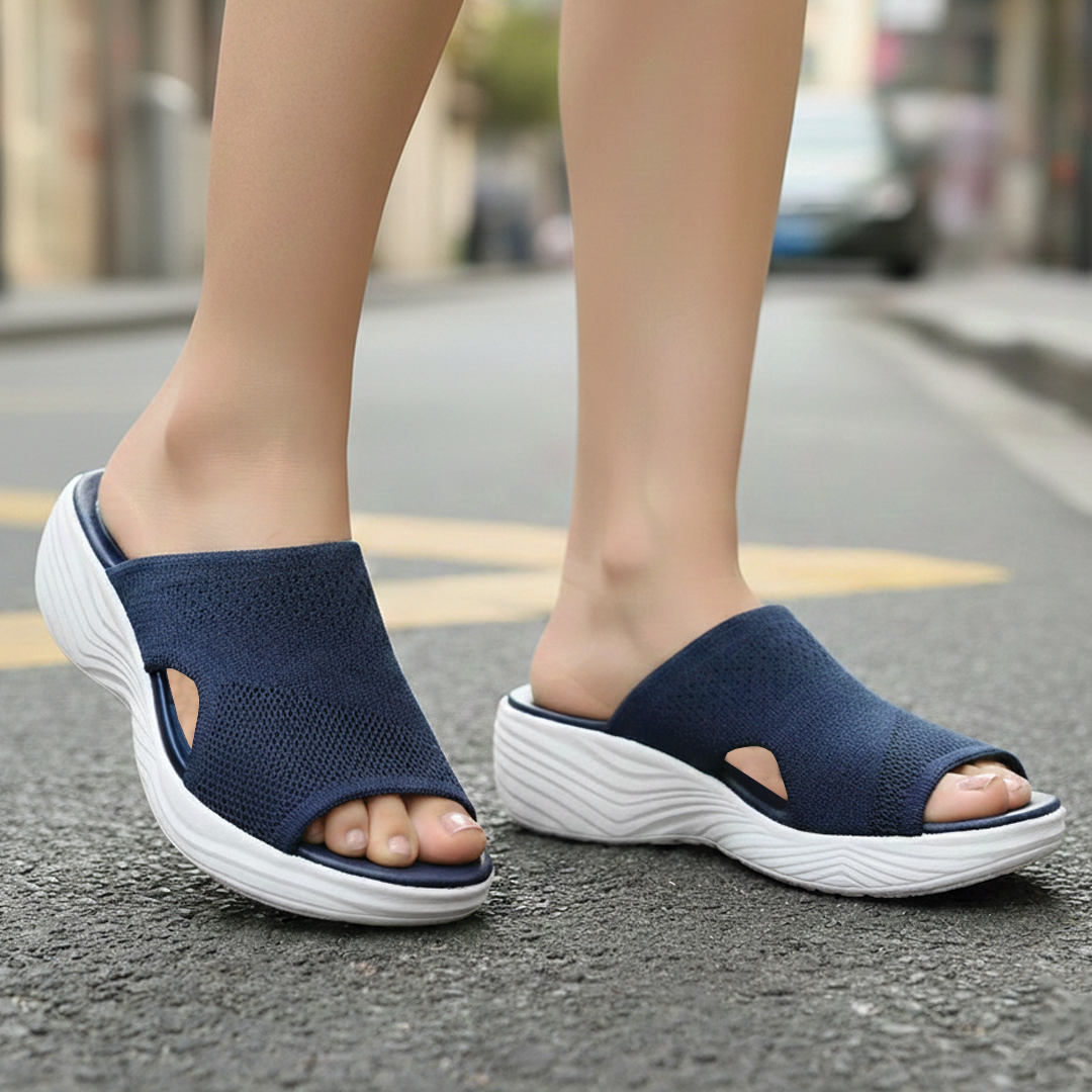 Women's Stretch Slip-On Sandals with Cushioned Sole 3