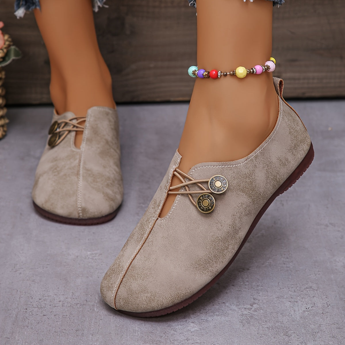Women's Suede Loafers with Memory Foam Insole 3
