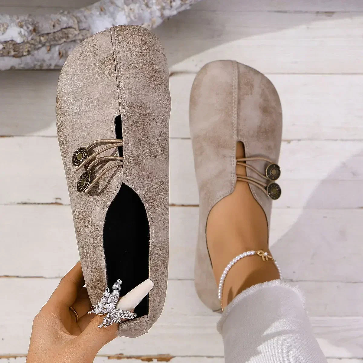 Women's Suede Loafers with Memory Foam Insole 6