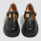 Women's T-Bar Mary Jane Shoes with Chunky Platform Sole 4