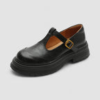 Women's T-Bar Mary Jane Shoes with Chunky Platform Sole 6
