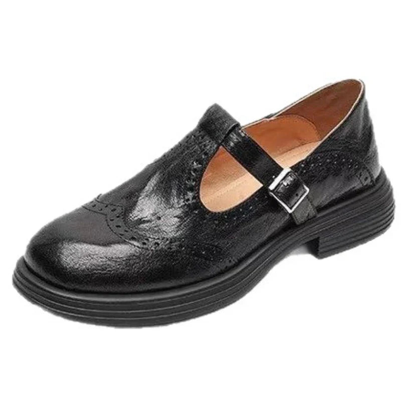 Women's T-Strap Mary Jane Shoes with Buckle Closure 5
