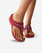 Women's Thong Sandals with Rhinestone Embellished Strap 3