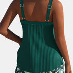 Women's Two Piece Tankini Set with Coordinating Beach Shorts 4