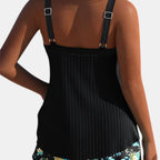 Women's Two Piece Tankini Set with Coordinating Beach Shorts 7