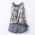 Women's Two-Piece Tankini Swimsuit with Stiffened Cups and Adjustable Straps 1