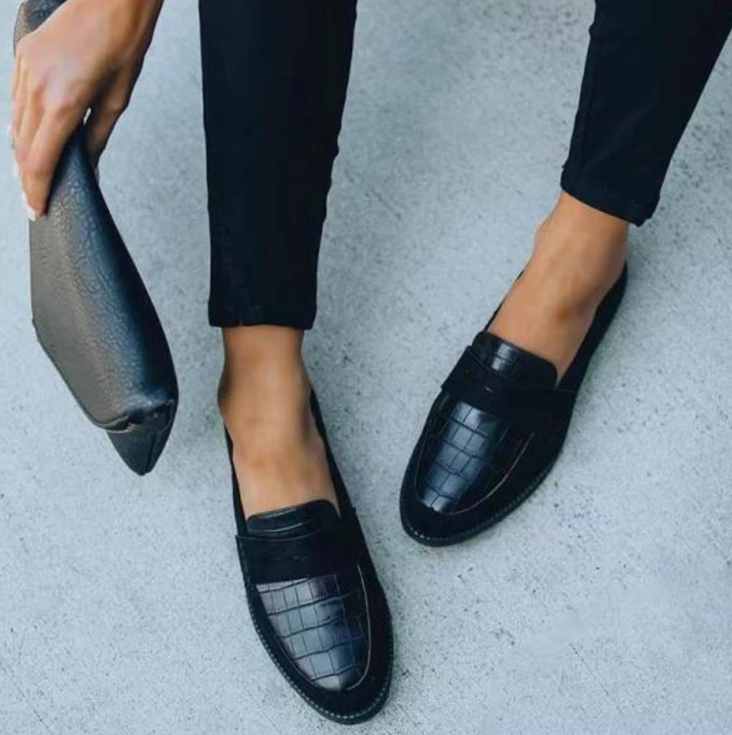 Women’s Black Formal Shoes with Padded Insole and Supportive Fit 0