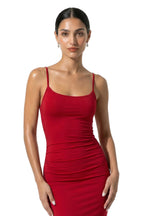 Women’s Bodycon Maxi Dress with Sleeveless Design in Lightweight Fabric 0