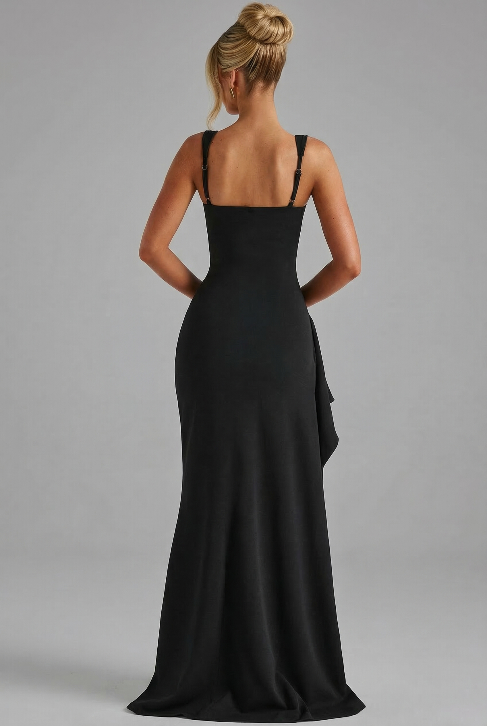 Women’s Bodycon Slip Maxi Dress with Open Back and Side Slit 3