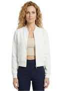 Women’s Bomber Jacket with Zip Fastening and Structured Shape 0