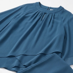 Women’s Chiffon Two-Piece Trouser Set with Asymmetric Top 7