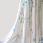 Women’s Floral Chiffon Maxi Dress with Long Sleeves and V-Neckline 3
