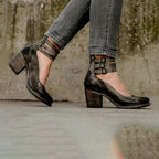 Women’s Heeled Shoes with Comfortable Sole and Non-Slip Tread in Synthetic Leather 4