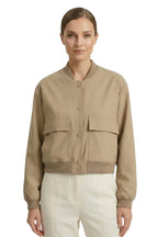Women’s Lightweight Bomber Jacket in Polyester with Classic Silhouette 0