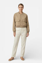 Women’s Lightweight Bomber Jacket in Polyester with Classic Silhouette 2