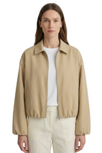 Women’s Lightweight Bomber Jacket with Turn-Down Collar 0