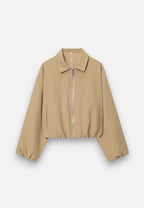 Women’s Lightweight Bomber Jacket with Turn-Down Collar 3