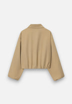 Women’s Lightweight Bomber Jacket with Turn-Down Collar 4