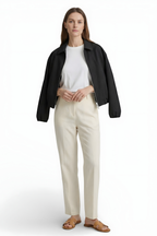 Women’s Lightweight Bomber Jacket with Turn-Down Collar 7
