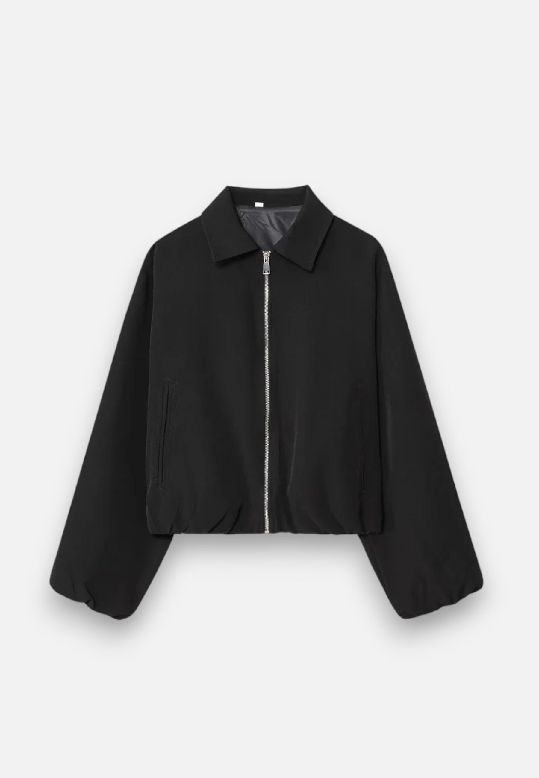 Women’s Lightweight Bomber Jacket with Turn-Down Collar 8