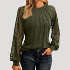 Women’s Long Sleeve Blouse with Relaxed Fit in Multiple Colors 5