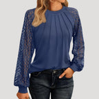 Women’s Long Sleeve Blouse with Relaxed Fit in Multiple Colors 8