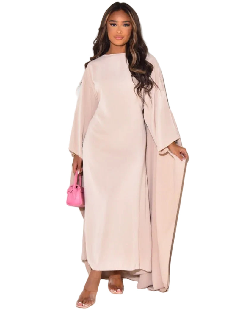 Women’s Loose Cotton Maxi Dress in White 0