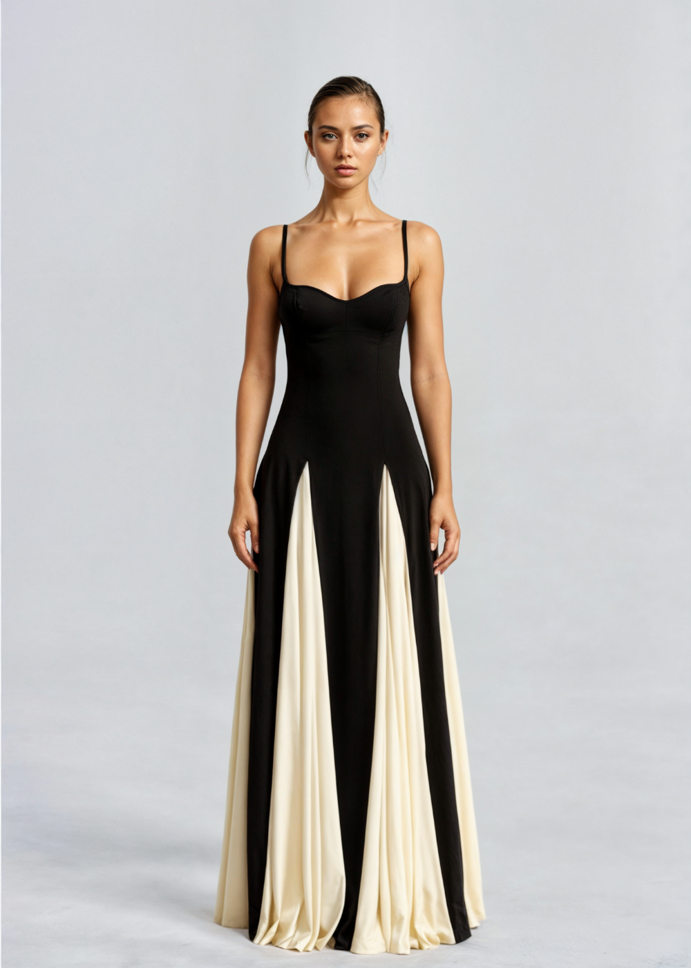 Women’s Maxi Dress with Soft Drape and Long Silhouette 1