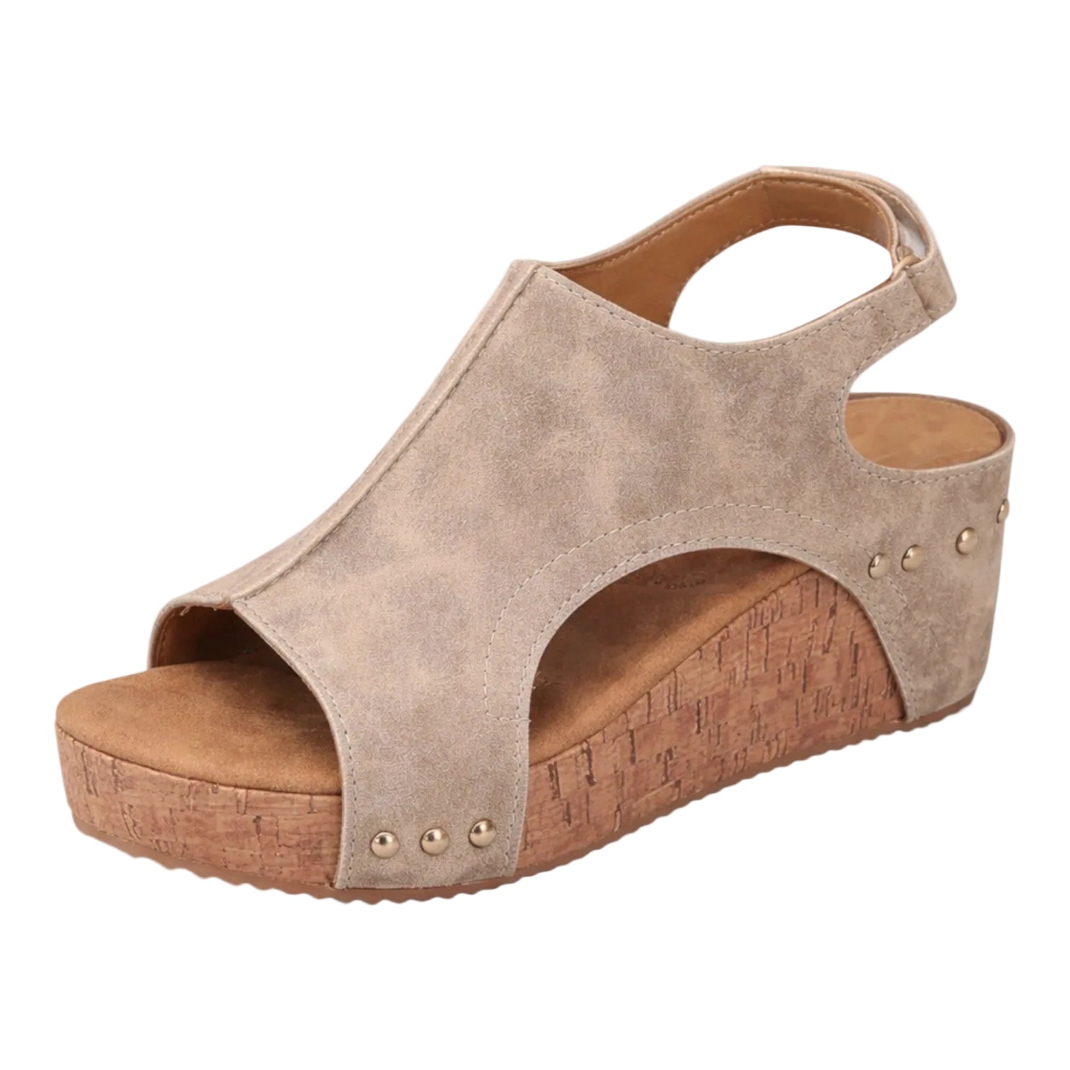 Women’s Open Toe Platform Wedge Sandals with Cushioned Sole 1