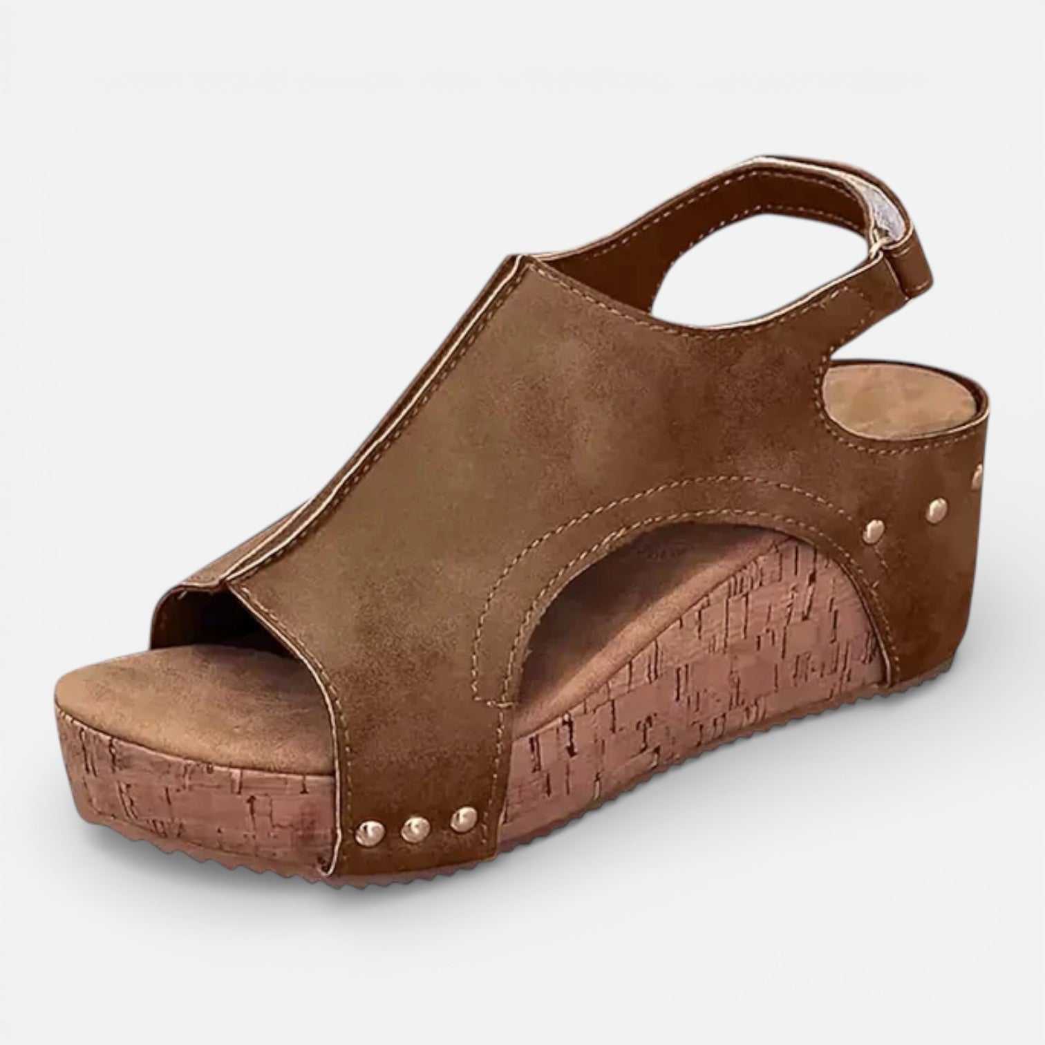 Women’s Open Toe Platform Wedge Sandals with Cushioned Sole 2