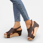 Women’s Open Toe Platform Wedge Sandals with Cushioned Sole 5