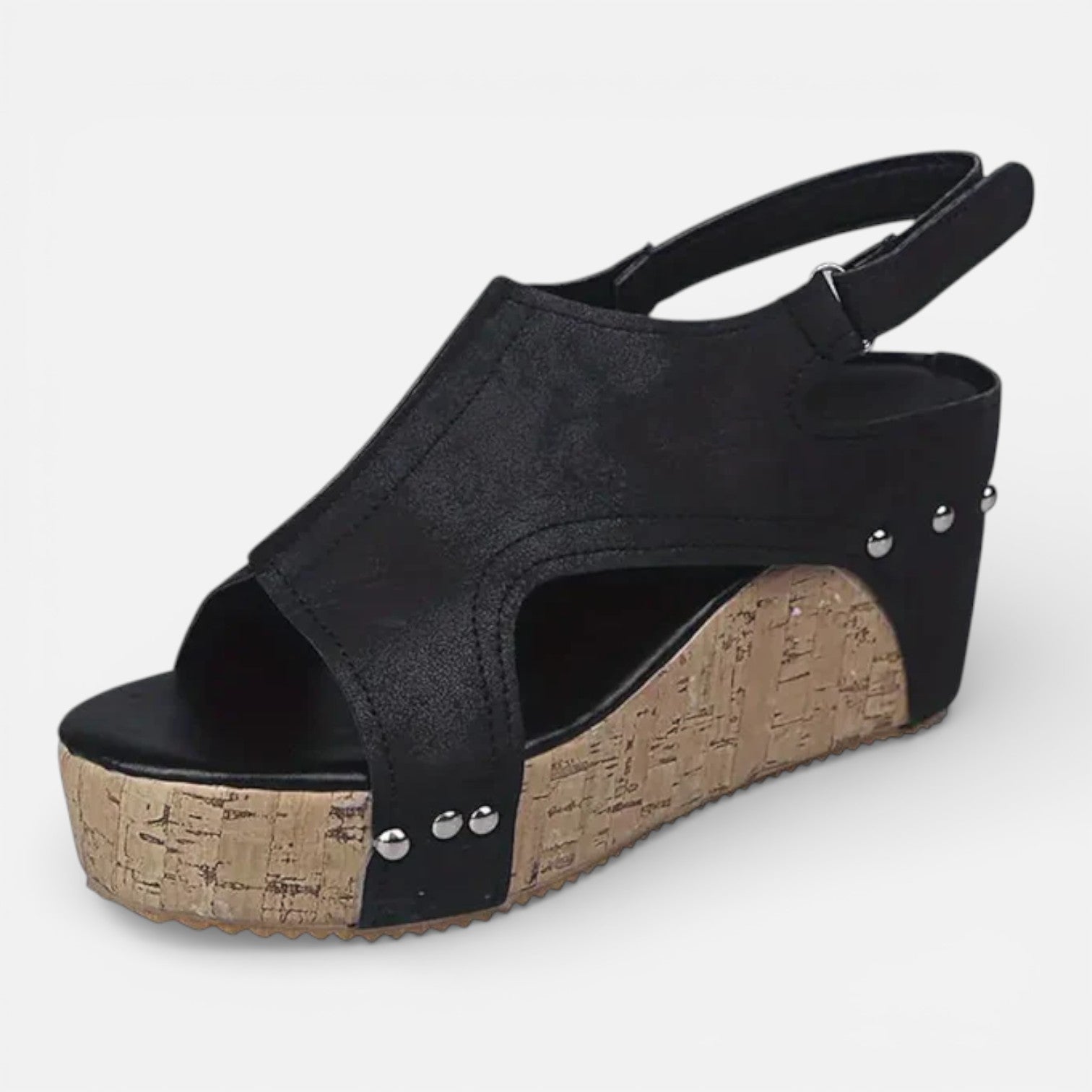 Women’s Open Toe Platform Wedge Sandals with Cushioned Sole 6