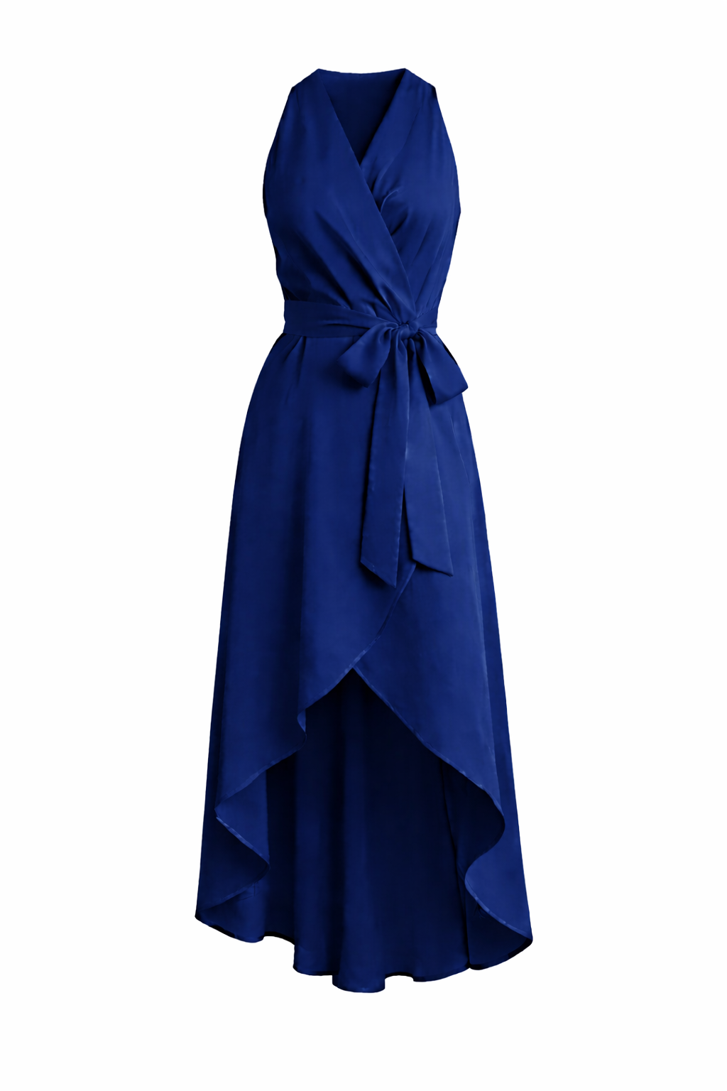 Women’s Sleeveless Maxi Dress with Wrap Front and Tie Waist 5