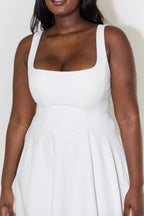 Women’s Sleeveless Midi Dress with Square Neckline for Summer 6